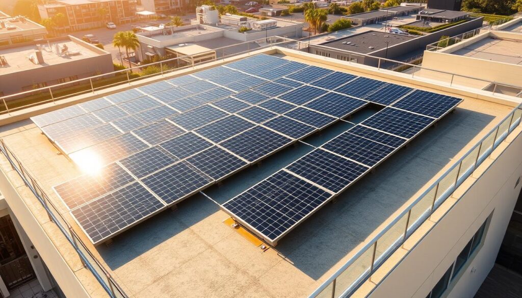 panneau solaire toit plat