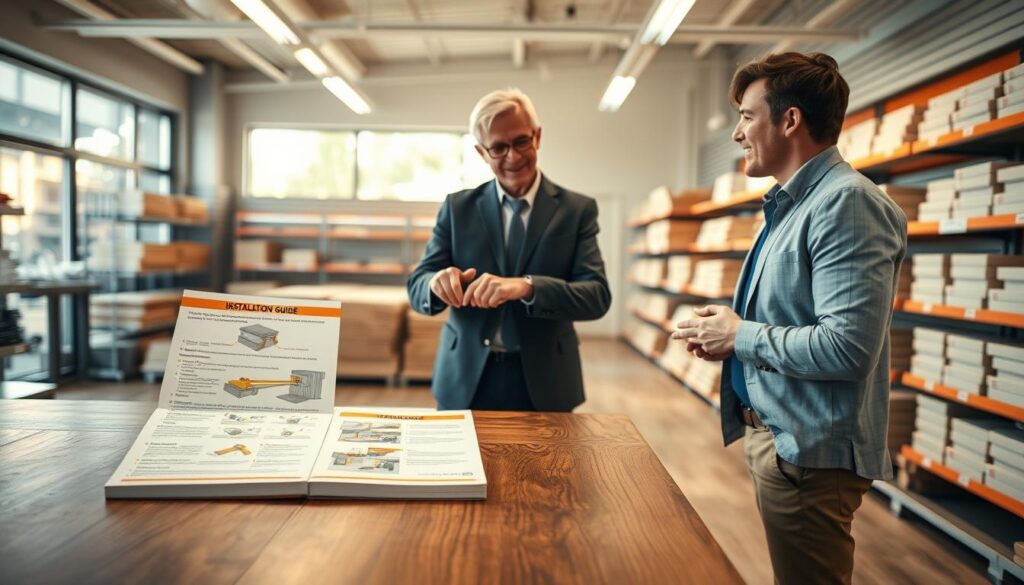 conseils d'installation et disponibilité en magasin